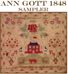 ANN GOTT 1848 SAMPLER